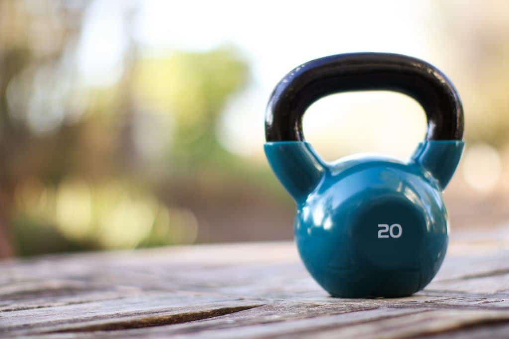 A kettlebell