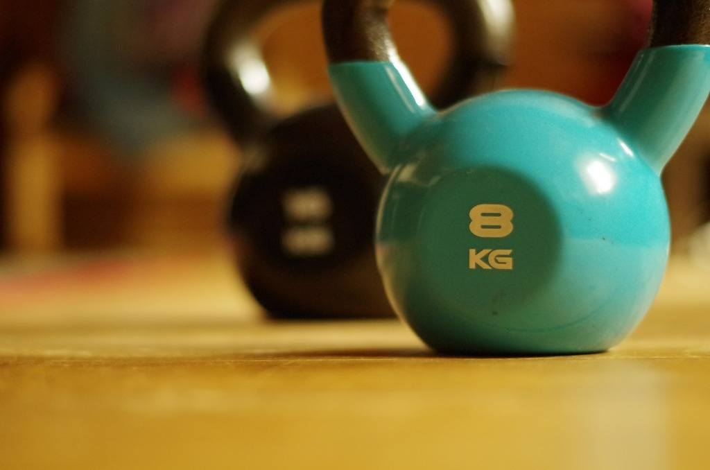 An 8 kg sized kettlebell