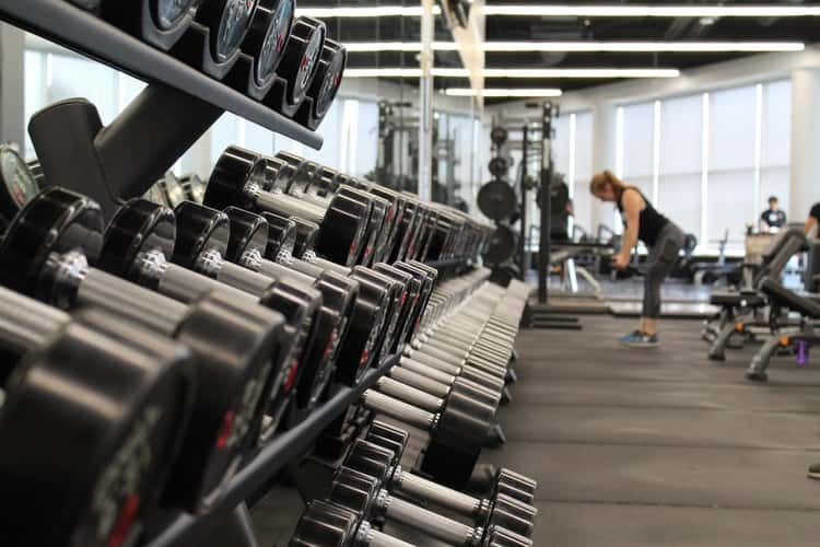 Various kinds of dumbbell weights