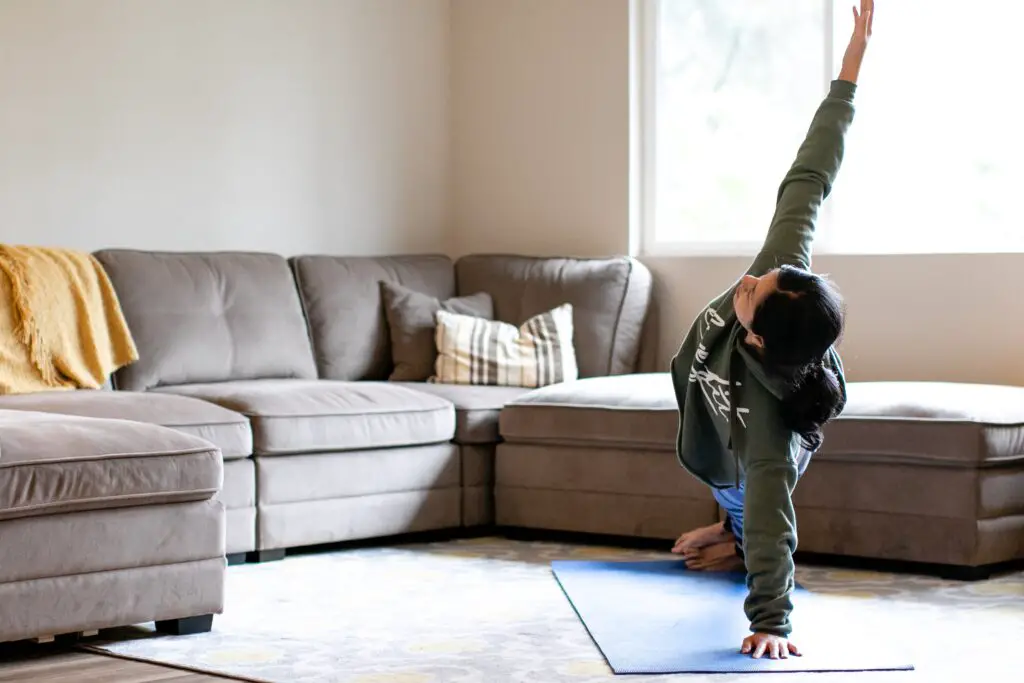 Woman doing yoga