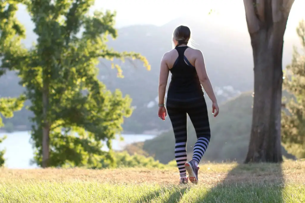 Woman hiking